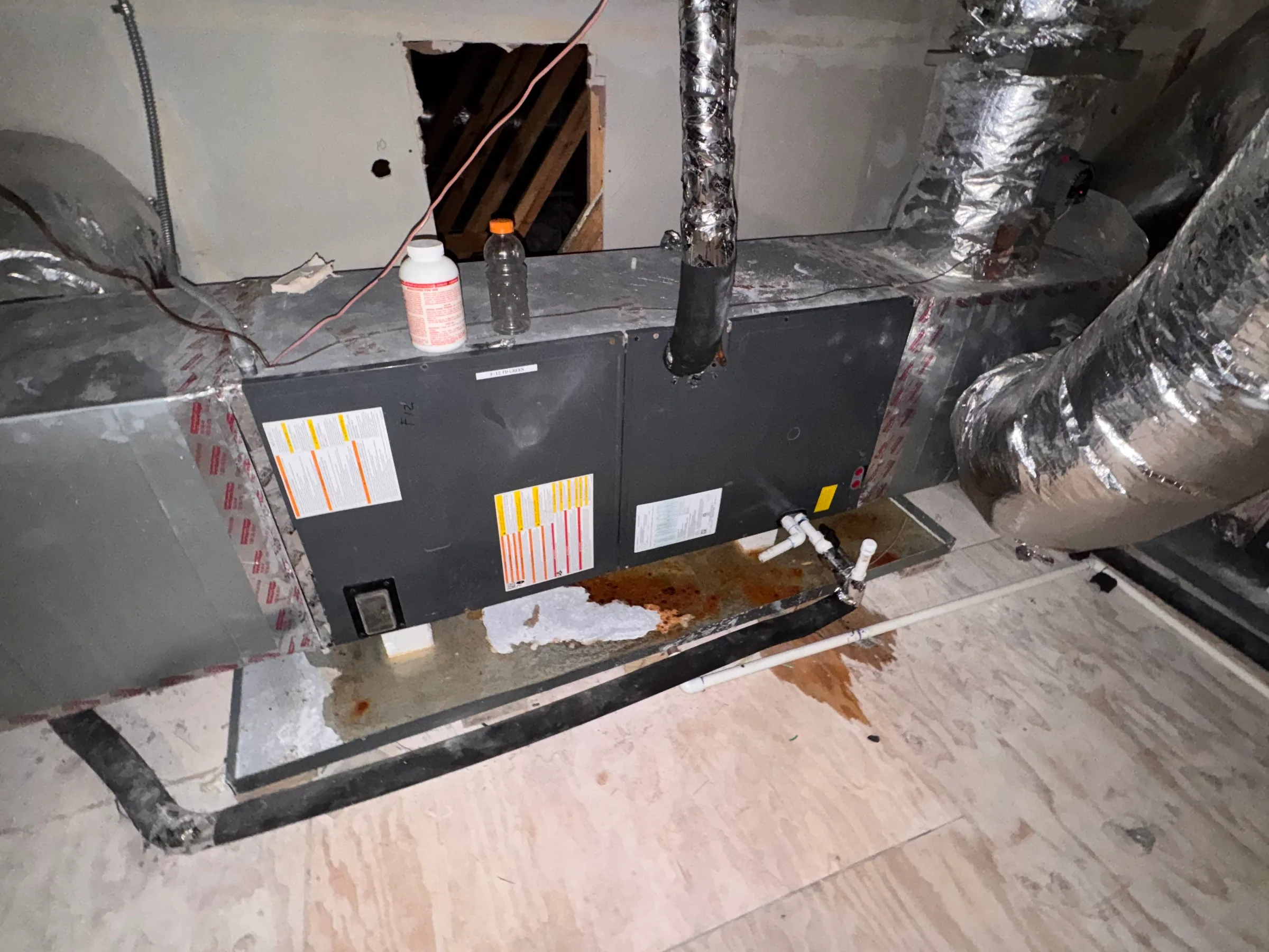 AC Unit Leaking by a Playground Sidewalk in Richwood