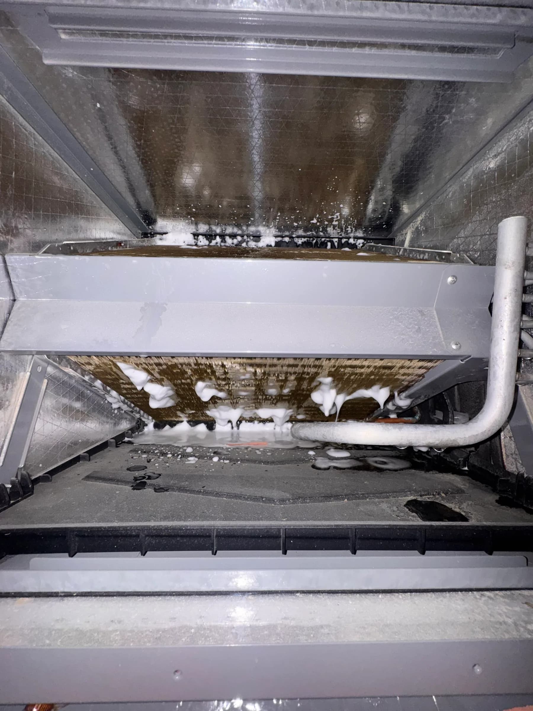 Construction Dust in the AC Coil in Jamaica Beach